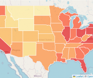 Interactive Choropleth Map—交互式Choropleth 地图