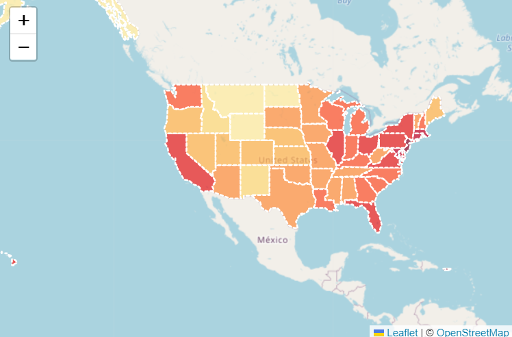 交互式 Choropleth 地图